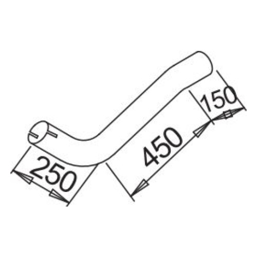 Труба глушителя MB 6554901019
