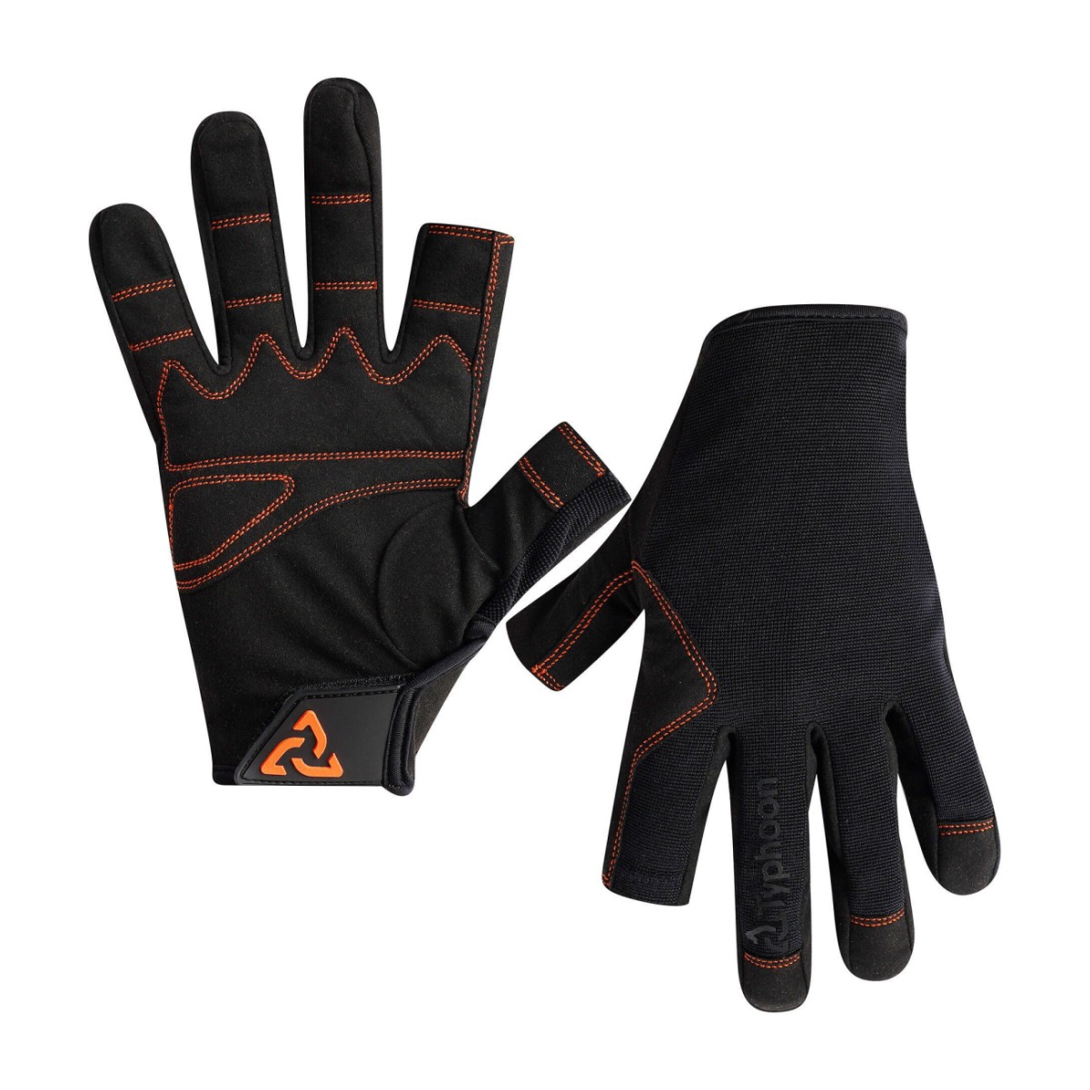 Kindad - typhoon essential full finger, must/oranz, xl