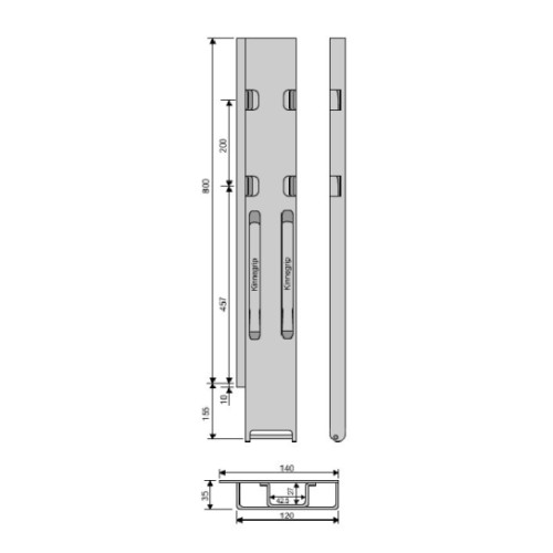 Kinnegrip 800/20/4 задний левый