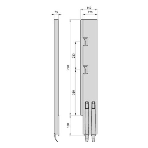 Kinnegrip 800/V/2 задний широкий V