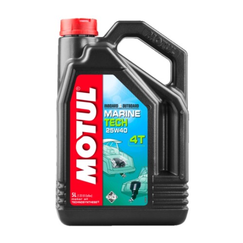 Масло для лодочных моторов Motul Marine Tech 4T 25W40 5 л