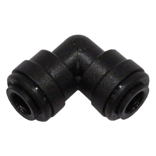 Быстросъёмное соединение пластиковое 6mm. угловой соединитель. колено John Guest
