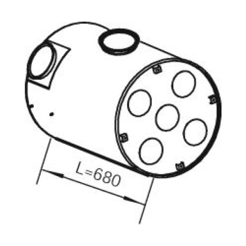 ( E ) Vol глушитель Fh12-16 8X2/4