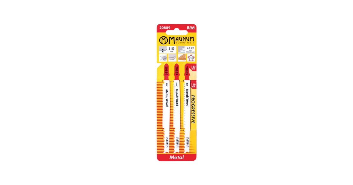 Tikksaeterad MAGNUM BIM Prog 132mm 3tk/pakendis