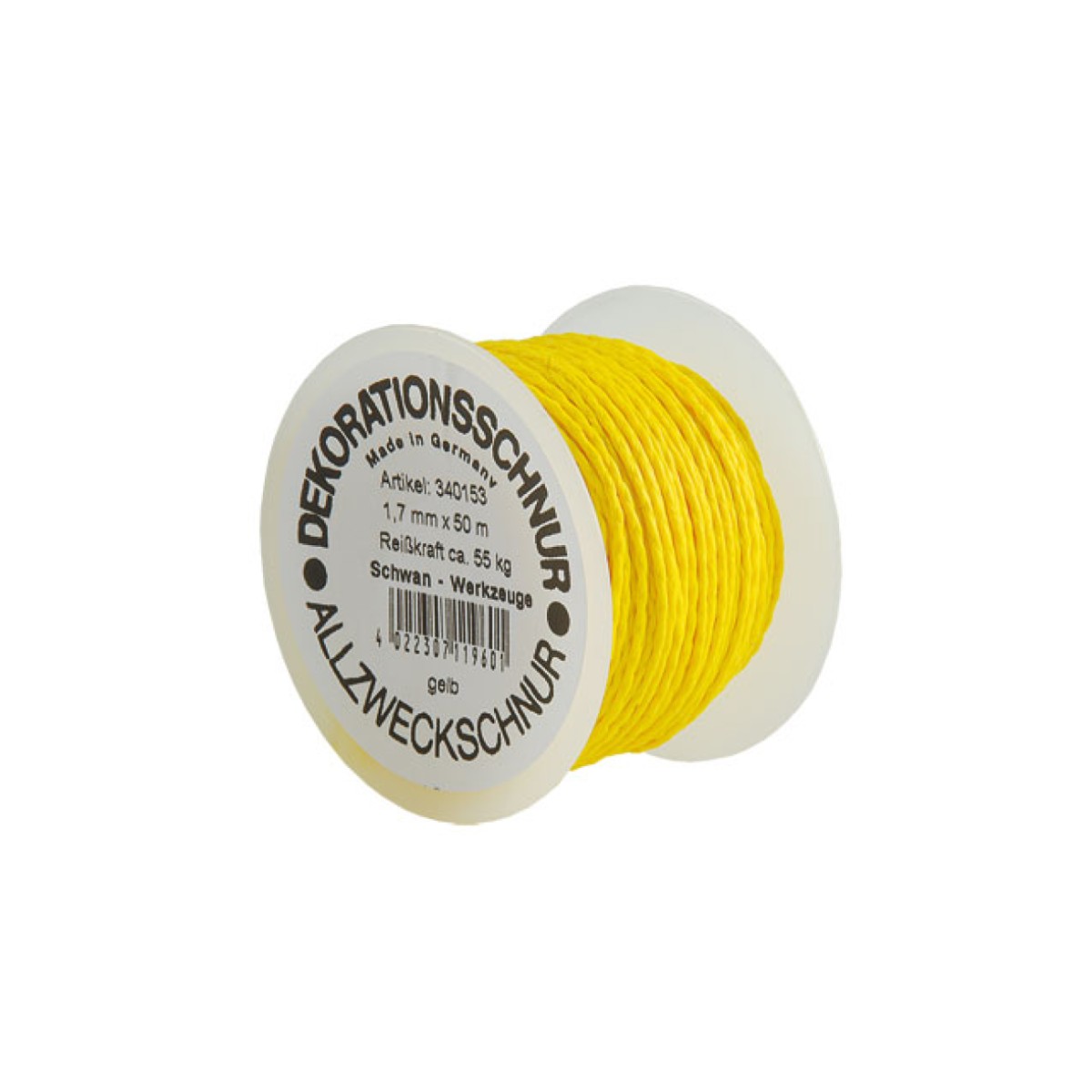 Müürinöör Ø 2.0mm x 100m, kollane