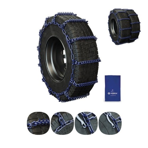 (Пара, 1 сумка) 385/65R22.5 "Норвегия" цепь с шипами