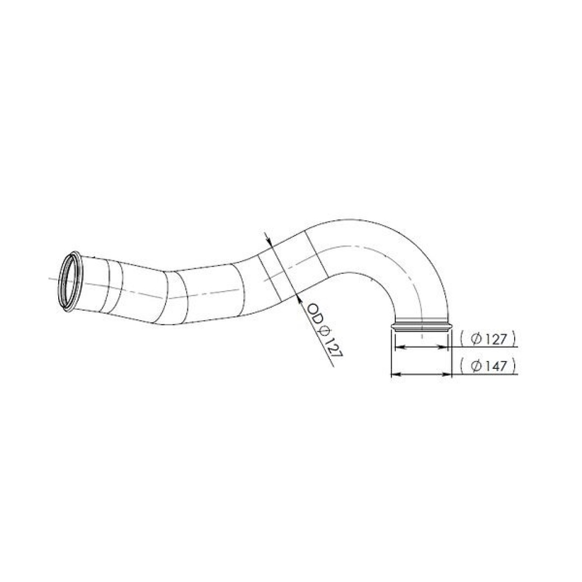 Труба глушителя 20443348 Volvo FM