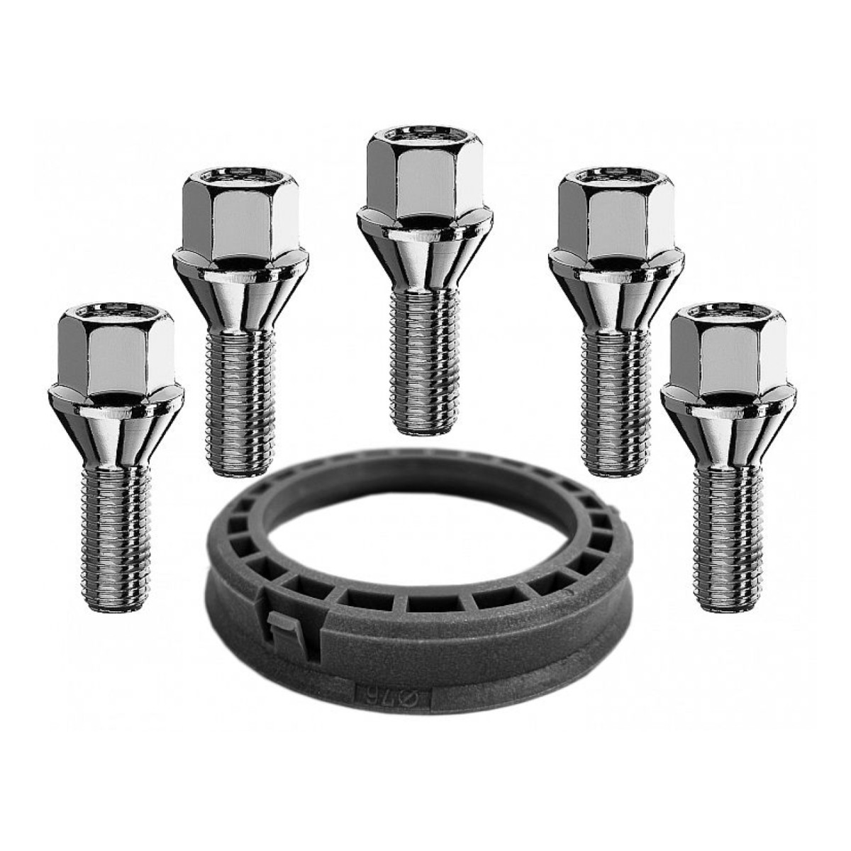 Ronal Kit (Sobitusrõngas 76.0-65.1 1Tk.) + (P12X1.25/28.0V17. 5Tk.)