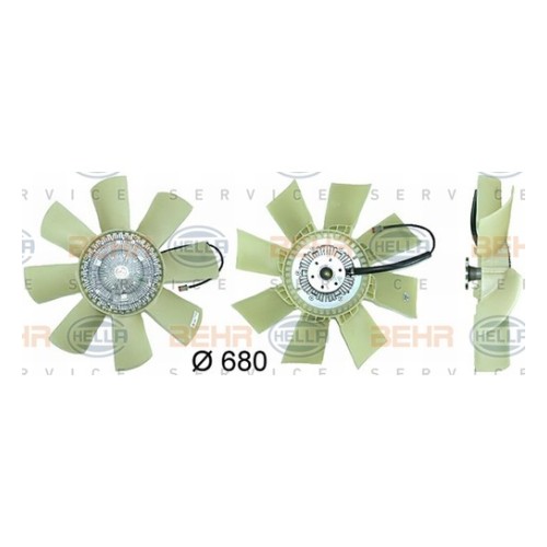 Вискомуфта Renault 5010315817 Hella