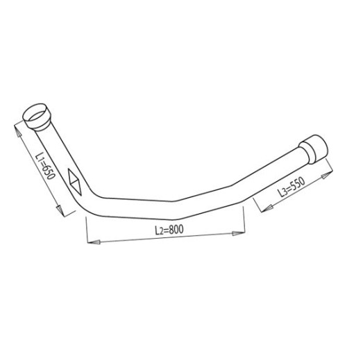 Приёмная труба глушителя SC R113