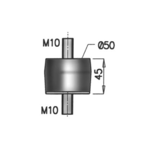 Буфер M10 H45 диам. 50 VL 324842