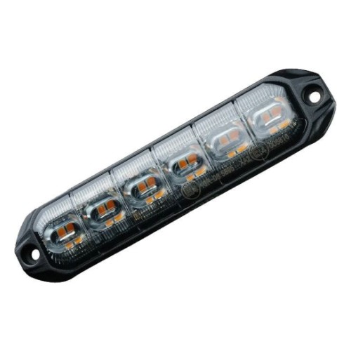 Monsterlux светодиодный плоский проблесковый маячок Slim жёлтый 6xLED