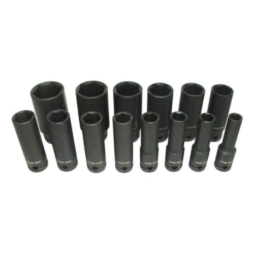 Deep impact socket set 1/2" 10-32mm 14 pcs Triumf