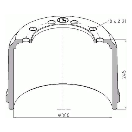0310546030 Bpw тормозной барабан 300x200 Zrz 20