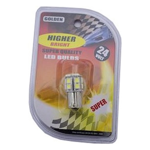 Автолампа 24V BA15S 15 LED белая 2 шт.
