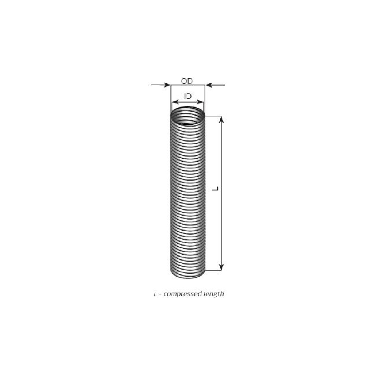 Оцинкованная гофра глушителя 2M 61 X 2000