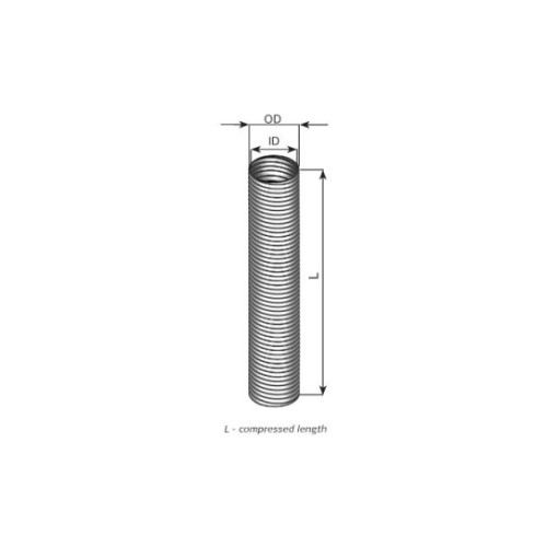 Оцинкованная гофра глушителя 2M 61 X 2000