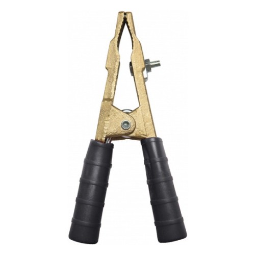 Brass clamp 200A, black sleeve, bulk