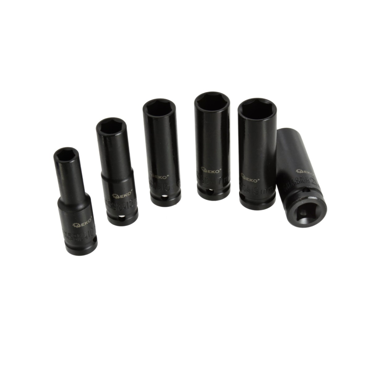 Impact socket set 1/2" 6 pcs GEKO