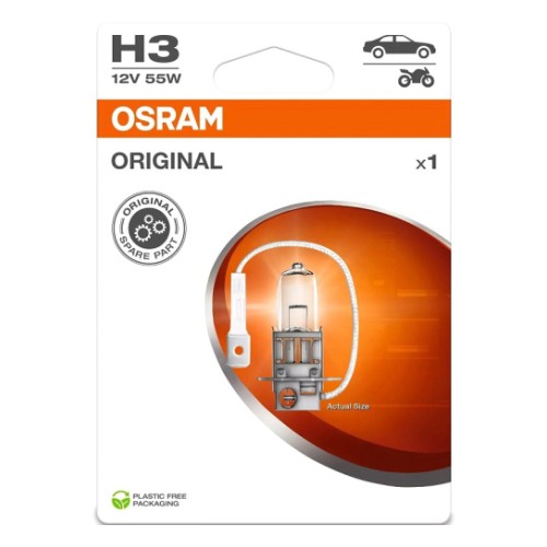 12V H3 bulb 55W PK22S Original blister 1 pcs Osram