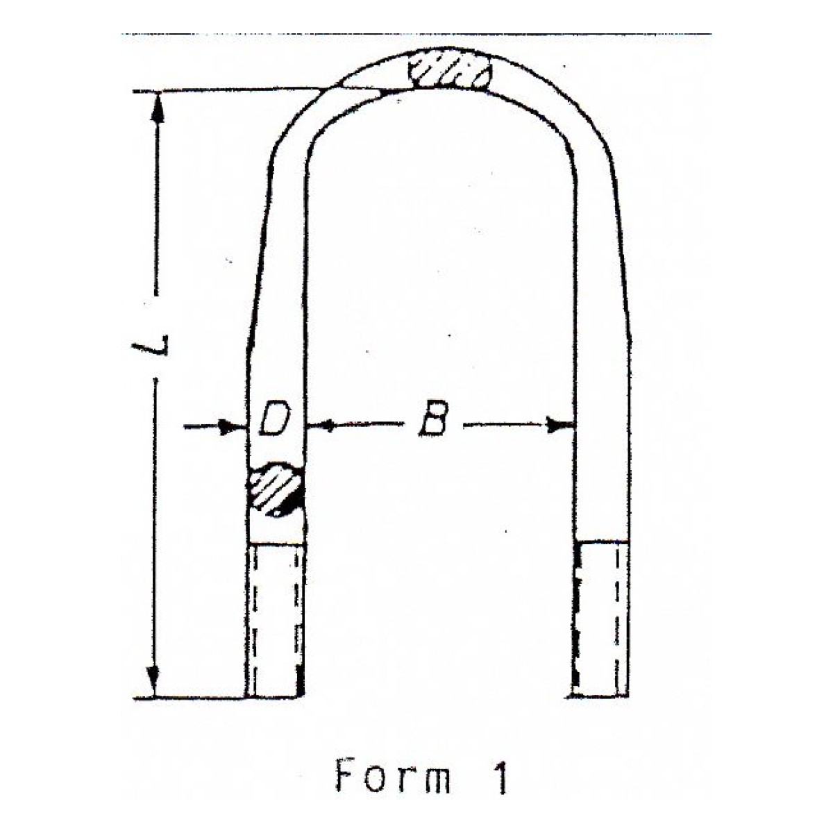 Mb скоба 73X12X160 F.1