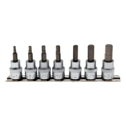 Imperial hex bit socket set 3/8", 7 pcs BGS