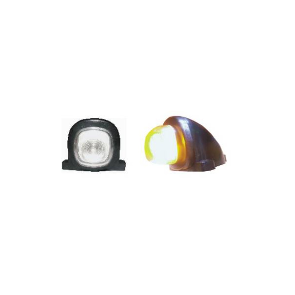 Габаритный фонарь LED жёлтый 90° 55x51 мм на крышу DOB-66Z