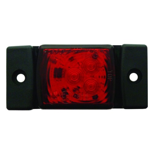 Ld142 боковой габаритный фонарь Led 60x34mm красный 12/24V